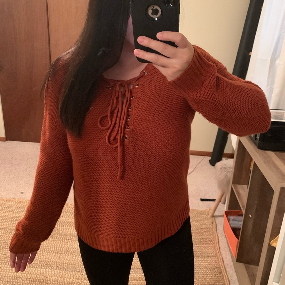 Charlotte Russe Orange sweater
